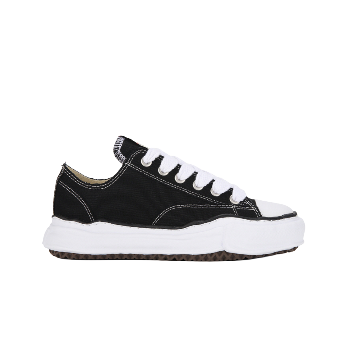 A01FW702 BLACK [20% 쿠폰] Maison Mihara Yasuhiro Peterson OG Sole Canvas Low Sneakers Black