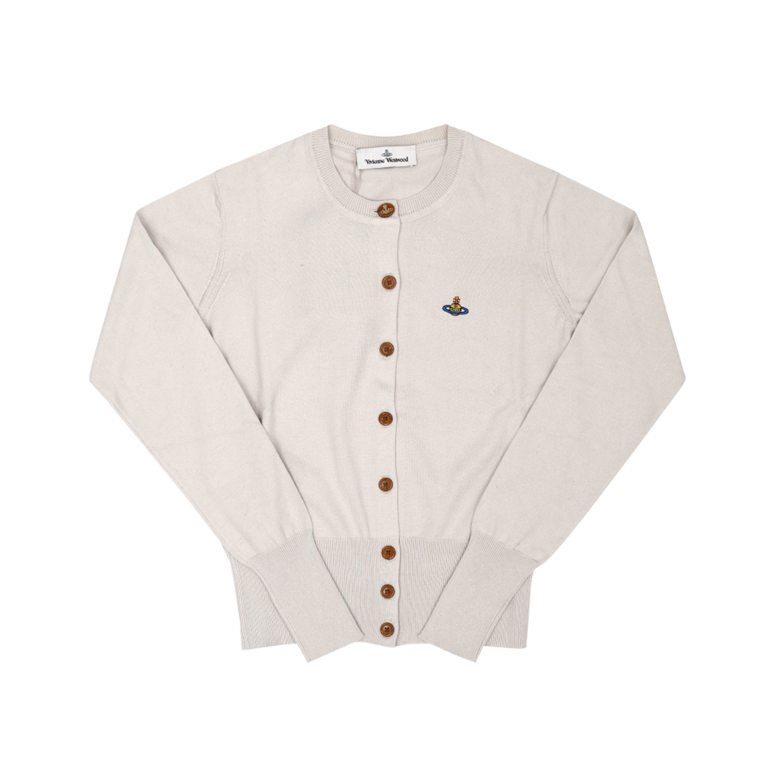 1803002P Y001V A402 [20% 쿠폰] (W) Vivienne Westwood Bea Crewneck Cardigan Dusty White