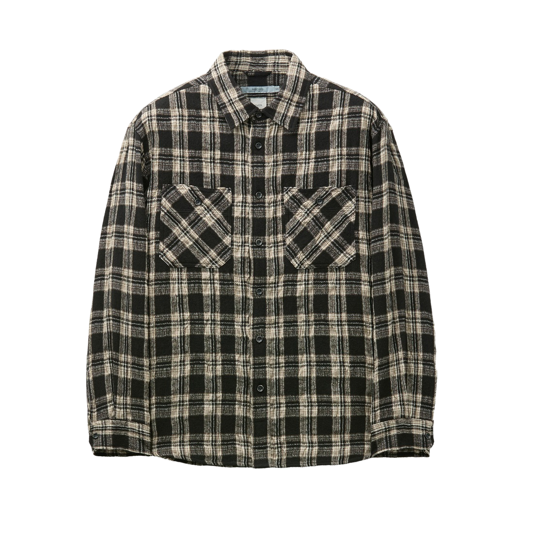 시리즈 울코튼 체크 셔츠 오버핏 블랙(Series Wool Cotton Check Shirt Oversized Fit Black)
