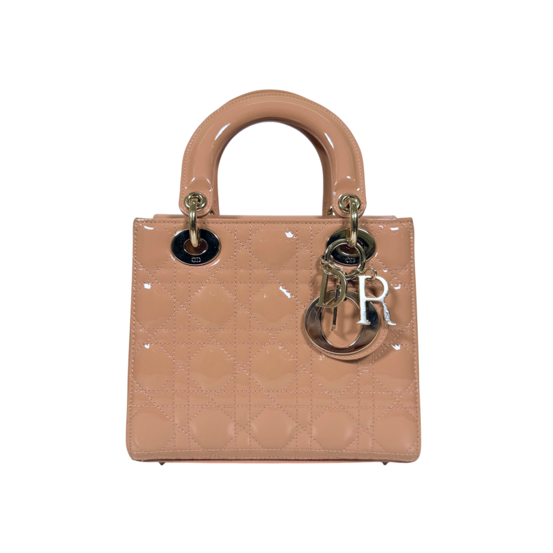 ITJ7PB5OPG3E Dior Lady Bag Small Cannage Tote Rose de Vent