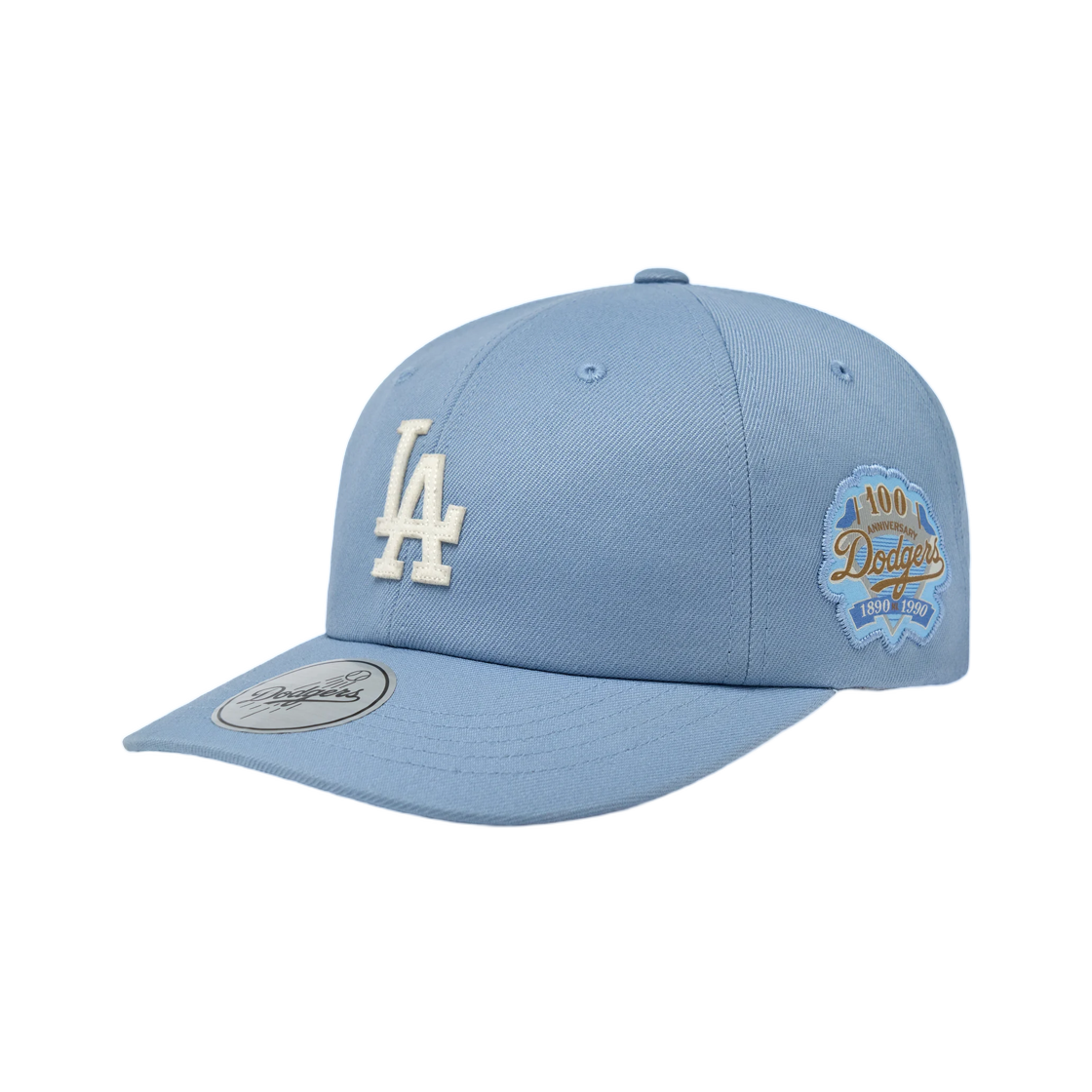 3ACPB296N-07LBL MLB Signature Patch Unstructured Ball Cap LA Dodgers Light Blue