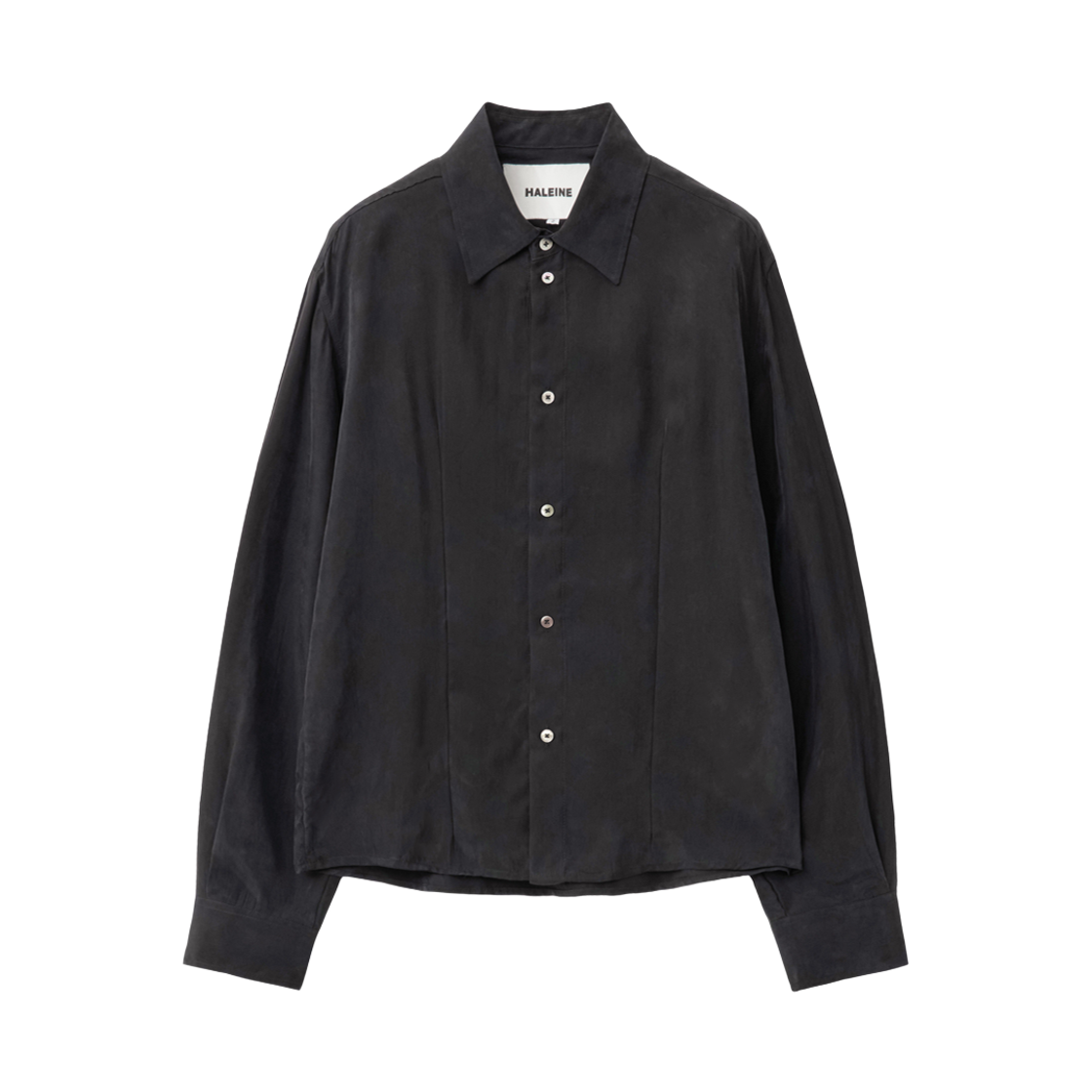 알렌느 큐프로 레귤러 셔츠 블랙(Haleine Cupro Regular Shirt Black (Xt305))