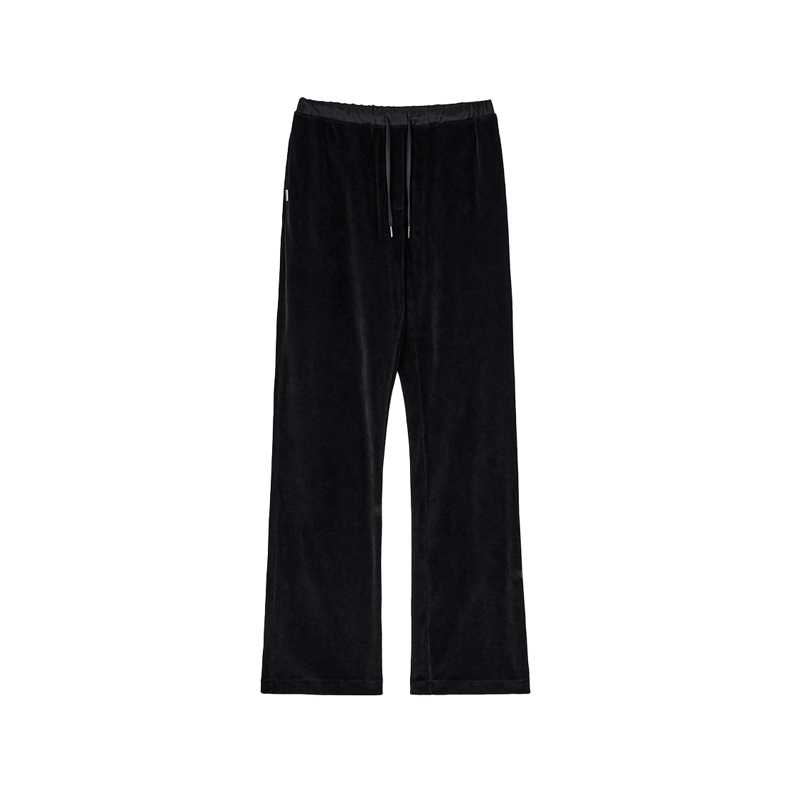 SW2E4PT01BK symmetric percent Straight-leg Velour Pants Black