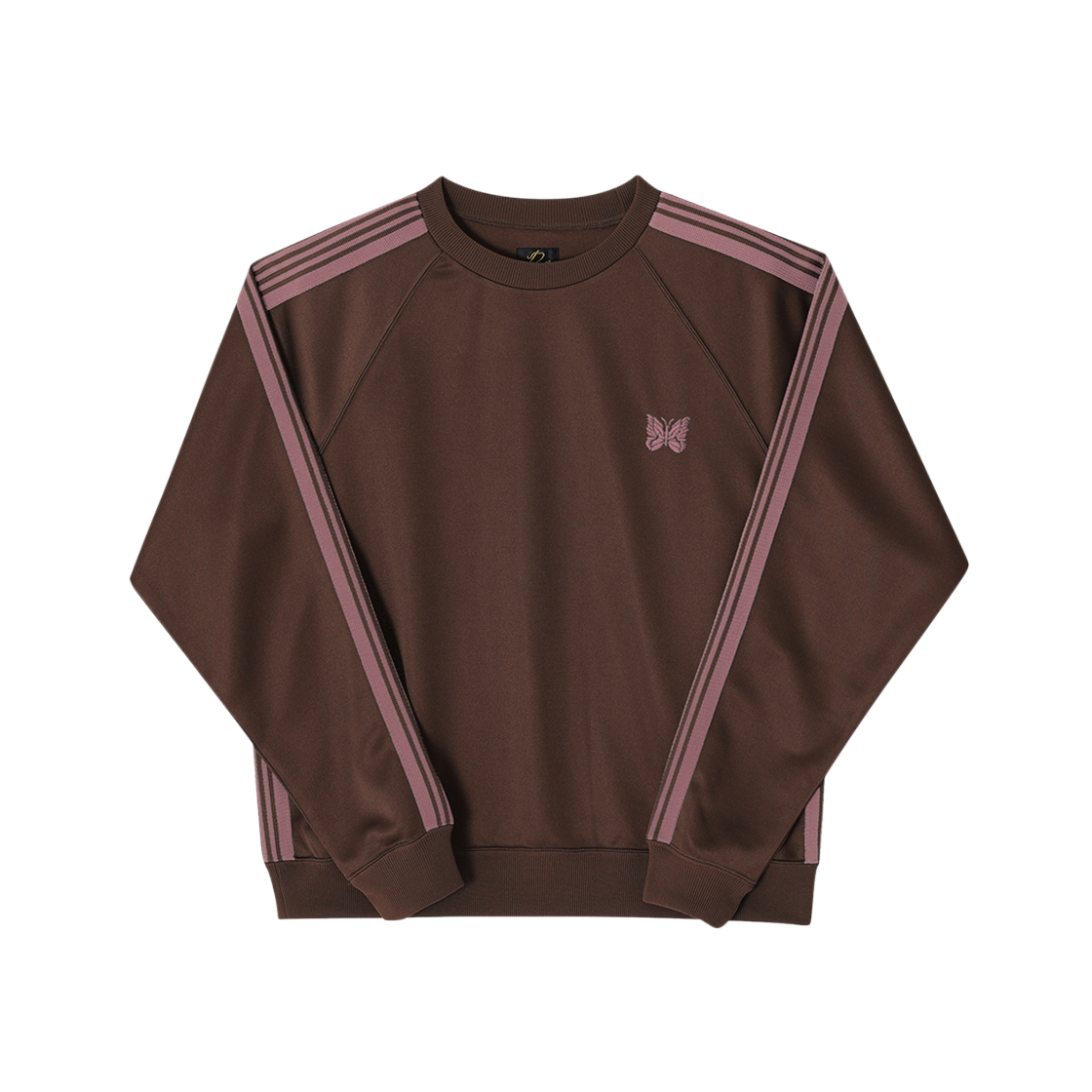 RW315 A-Brown [20% 쿠폰] Needles Track Crew Neck Shirt Poly Smooth Brown