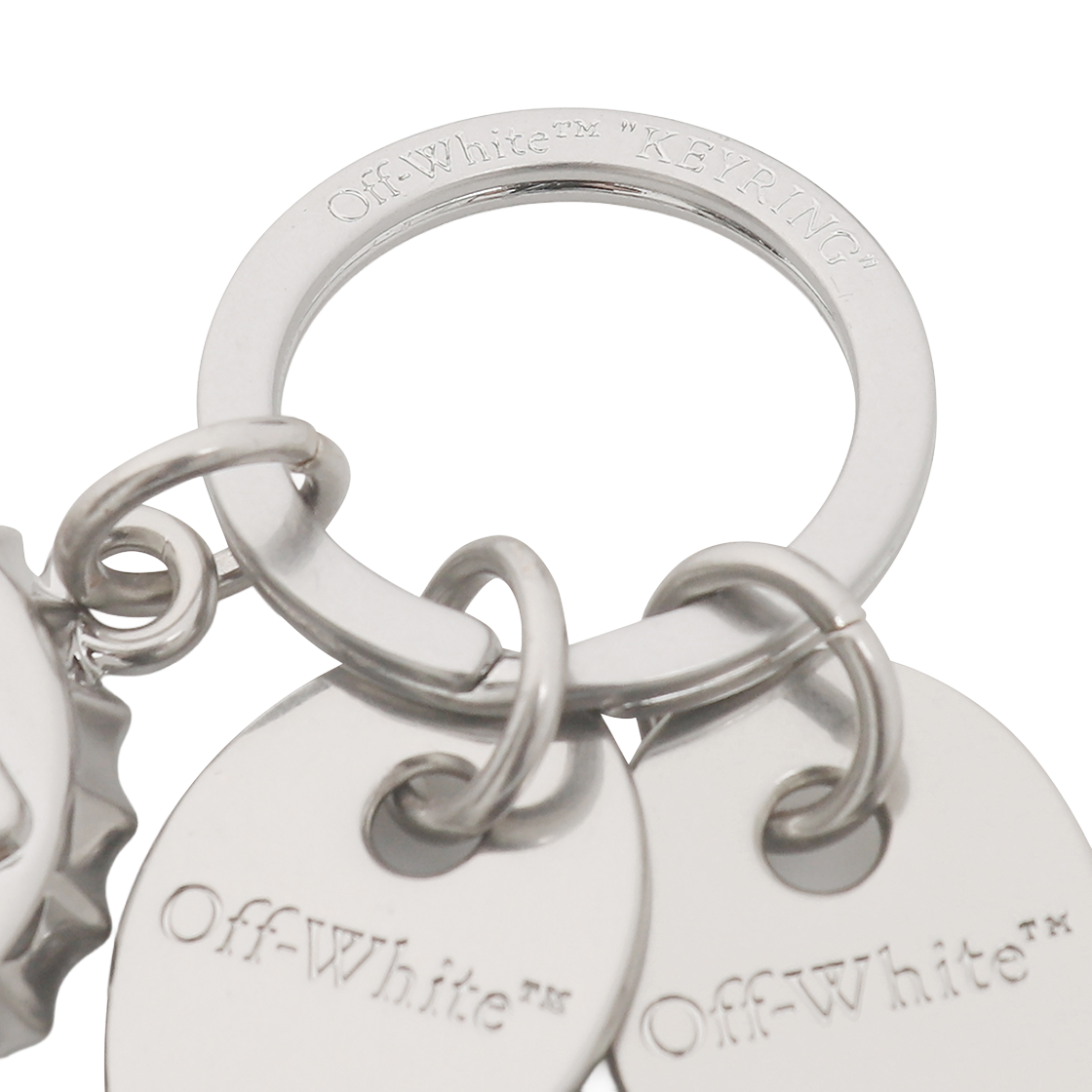 오프화이트 오프너 키링 (실버)(OFF-WHITE Opener Keyring (Silver)) - 3