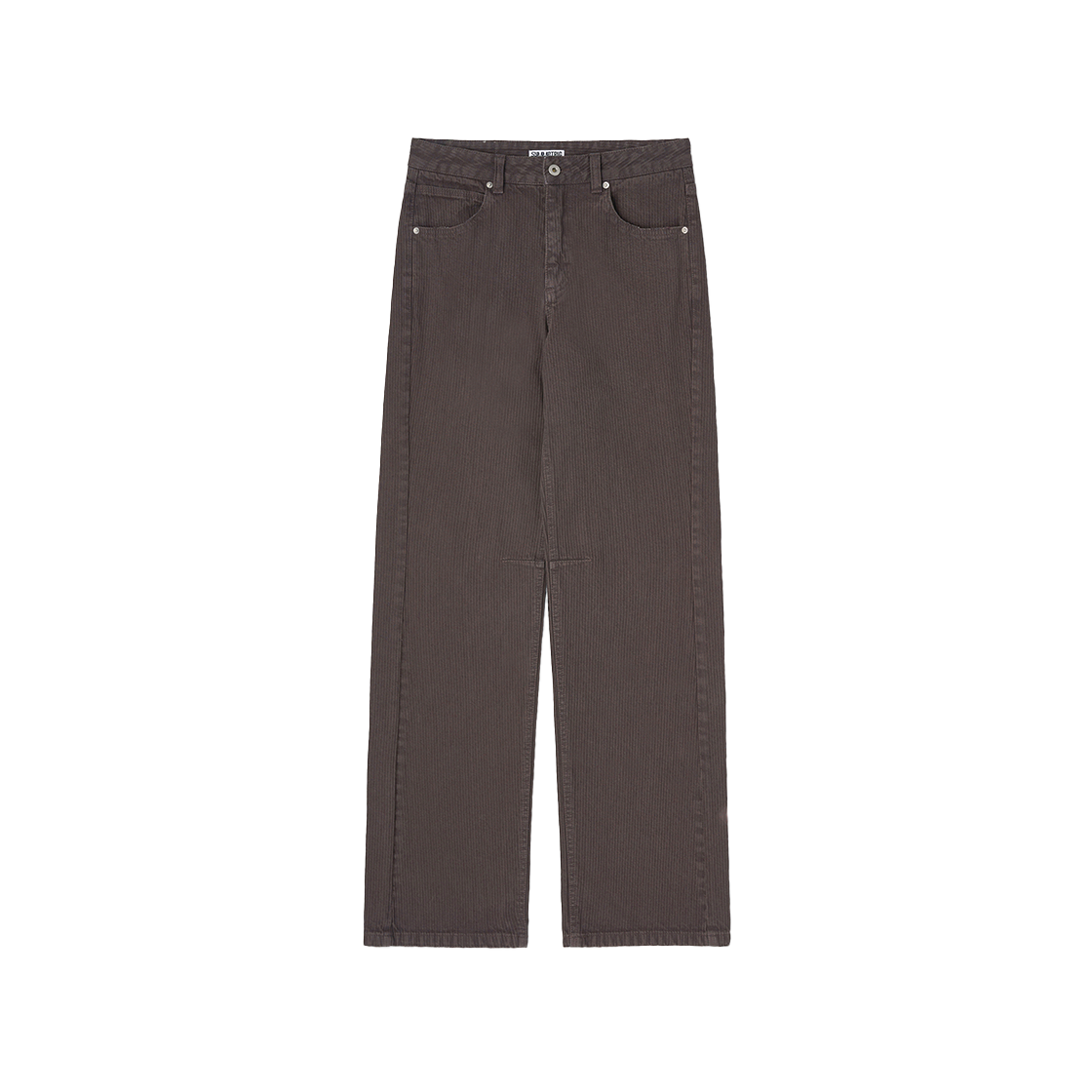 SW2E4PT23BR symmetric percent Straight-leg Stripe Jeans Brown