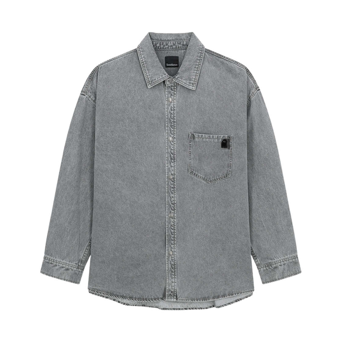 지오송지오 셈블런스 텐셀 데님 셔츠 그레이 ZI5SH811GY(ZIOSONGZIO SEMBLANCE Tencel Denim Shirt Grey)