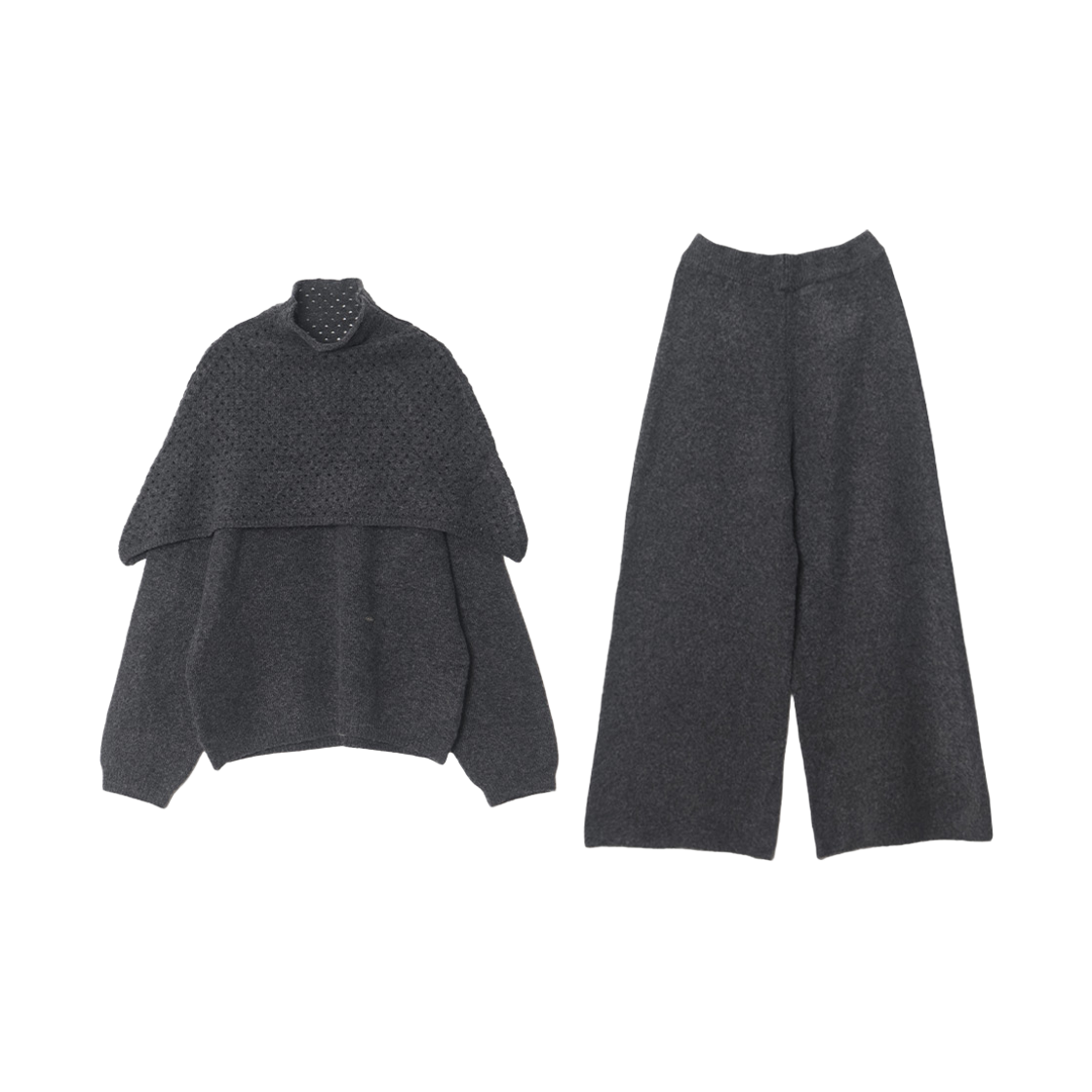 메종르하르 플로팅 니트 SET (라운드니트+팬츠+넥워머) 4color(maisonlehar Floating Knit Set (Roundknit+Pants+Neckwarmer) 4color) - 4