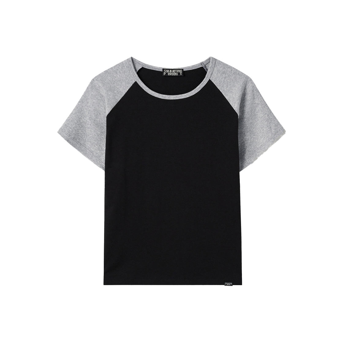 SW2F2TO17BK symmetric percent Raglan Baby T-shirt Black