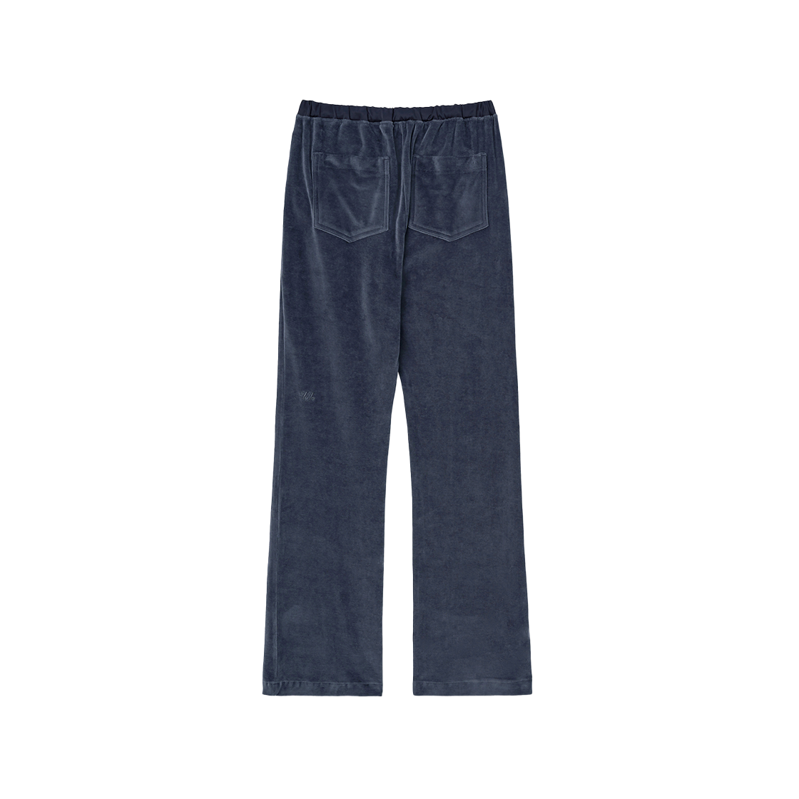 시메트릭 퍼센트 스트레이트 레그 벨루어 팬츠 애쉬 네이비(symmetric percent Straight-leg Velour Pants Ash Navy) - 2