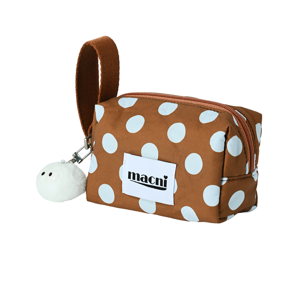 마크니 네모 브레드 파우치 도트 브라운(MACNI Nemo Bread Pouch Dot Brown) - 2