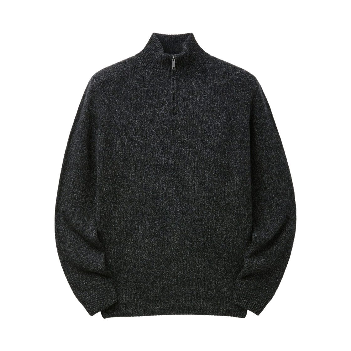시리즈 울 앤 코 램스울 하프 집 스웨터 블랙(Series Wool And Co Lambswool Half Zip Sweater Black) - 1