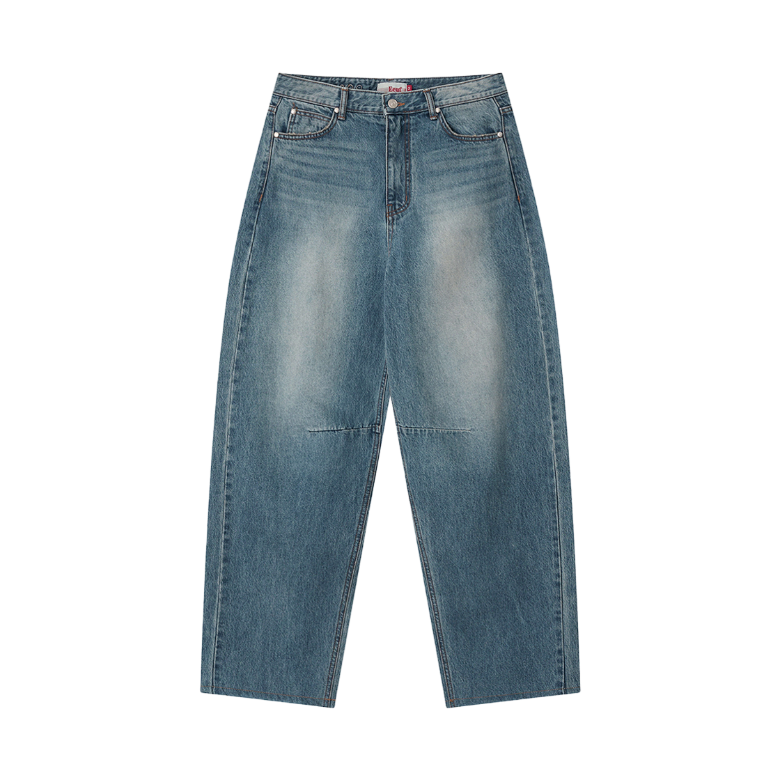 EEA1DP01IG EEUT Curved Denim Pants Indigo blue