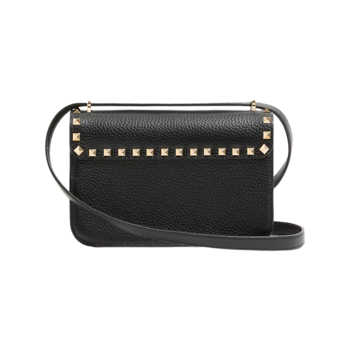 발렌티노 가라바니 락스터드 스몰 숄더백 그레이니 카프스킨 블랙(Valentino Garavani Rockstud Small Shoulder Bag in Grainy Calfskin Black) - 3