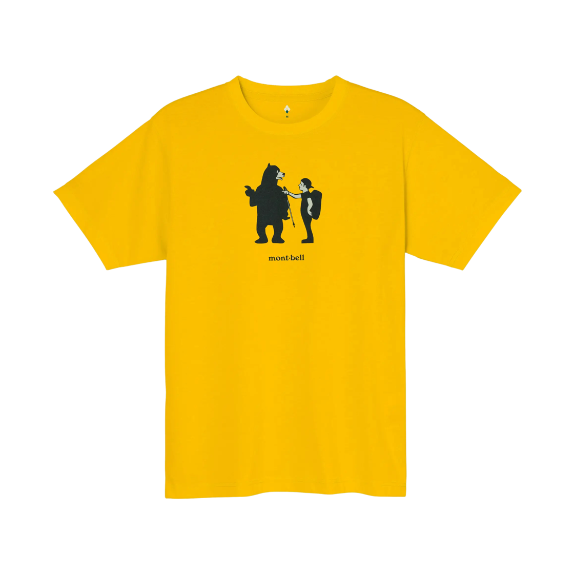 2304564 Montbell Wickron Directions T-Shirt Yellow