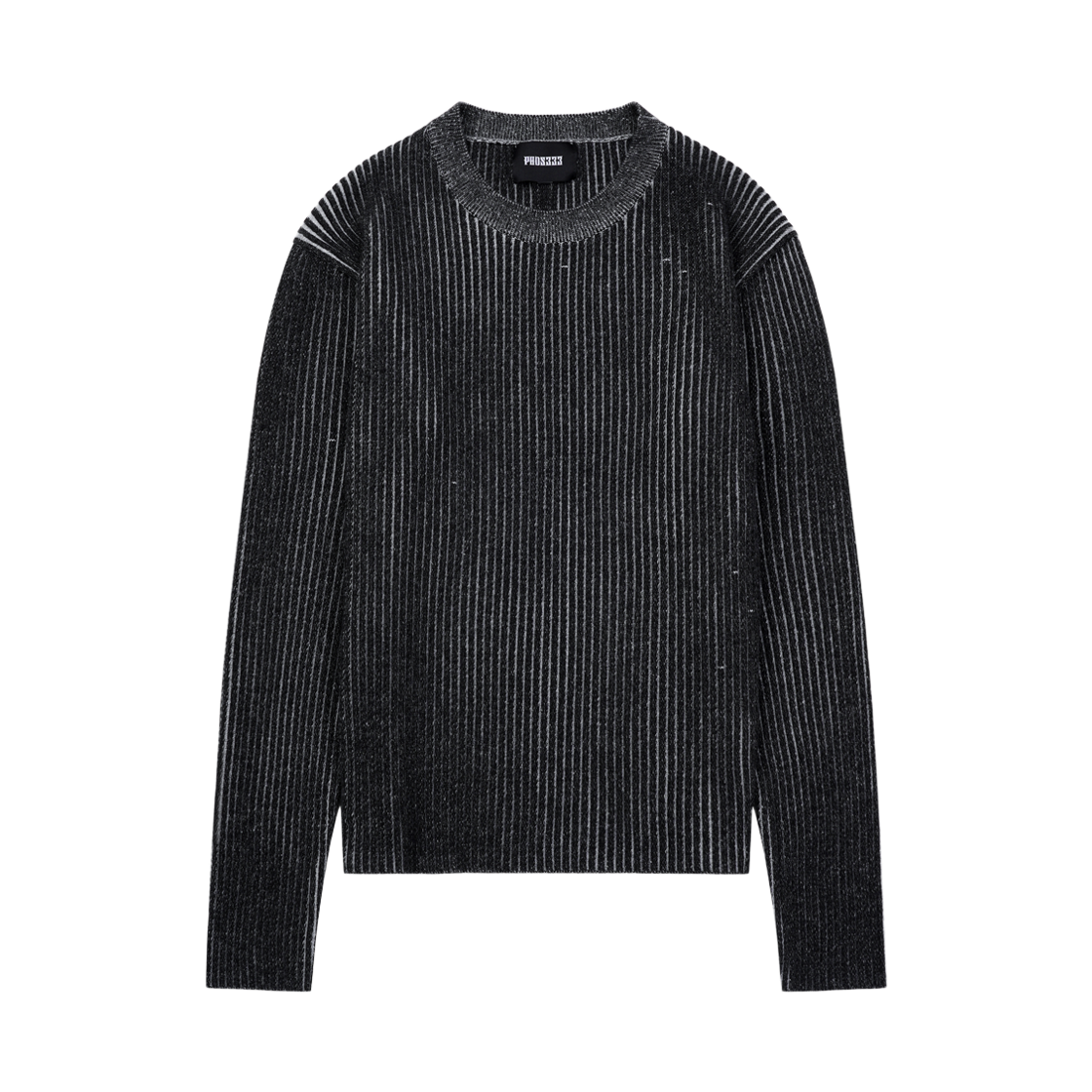 26FWMKN01BK PHOS333 M Ribbed Knit Sweater Black