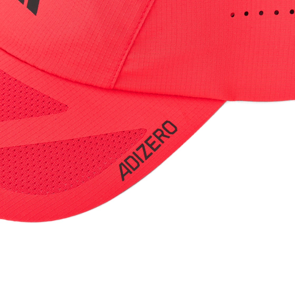 아디다스 러닝 X 아디제로 라이트웨이트 클라이마쿨 캡 루시드 레드 블랙(Adidas Running X Adizero Lightweight Climacool Cap Lucid Red Black) - 5