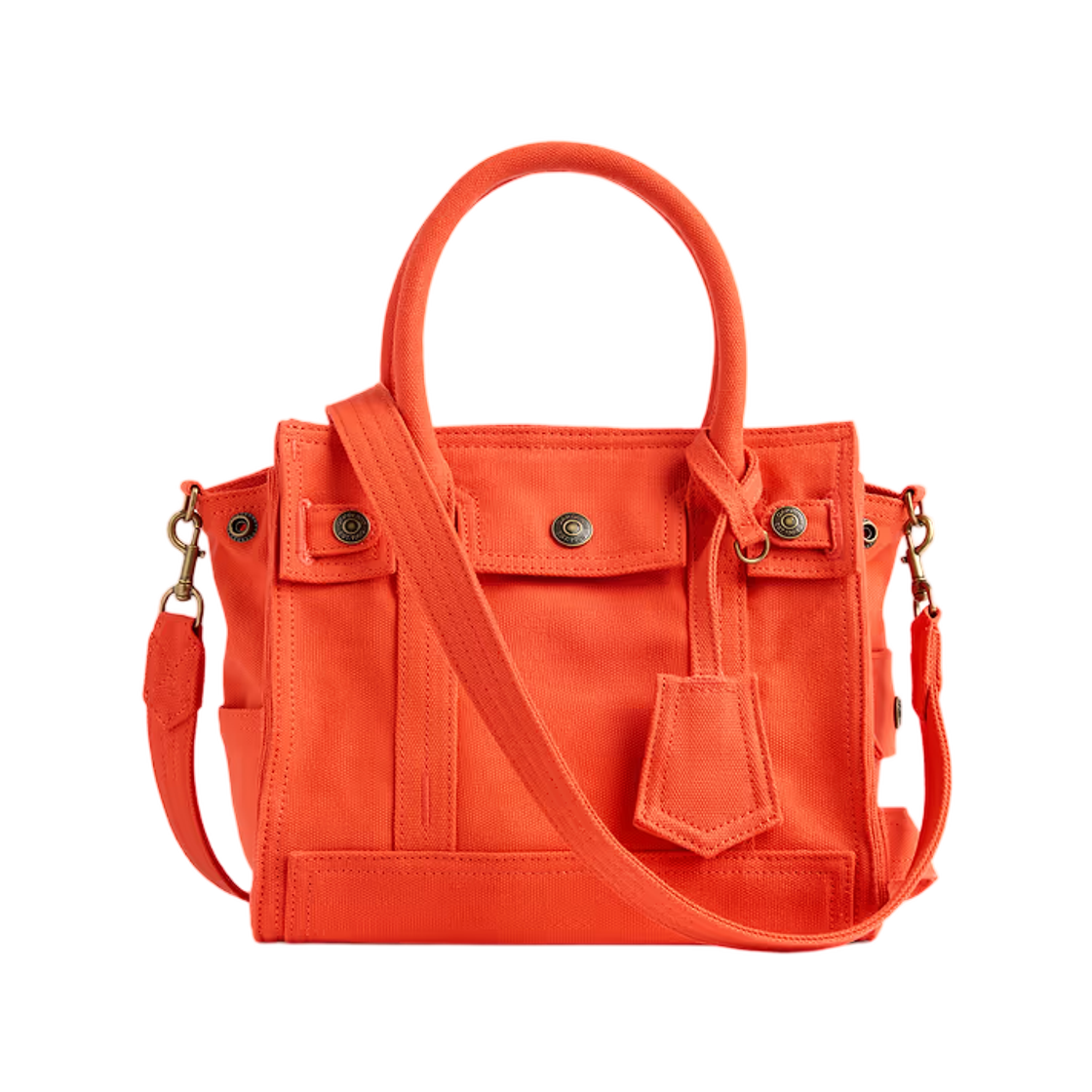갭 스몰 캔버스 파이브 포켓 토트 퍼시몬 오렌지(Gap Small Canvas Five Pocket Tote Persimmon Orange) - 1