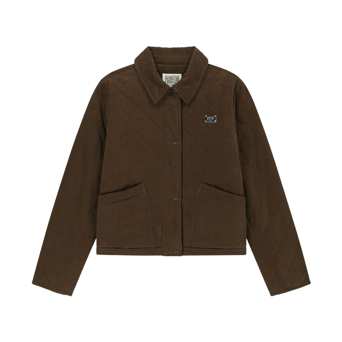 - (W) Marithe Francois Girbaud Collar Padded Jacket Brown