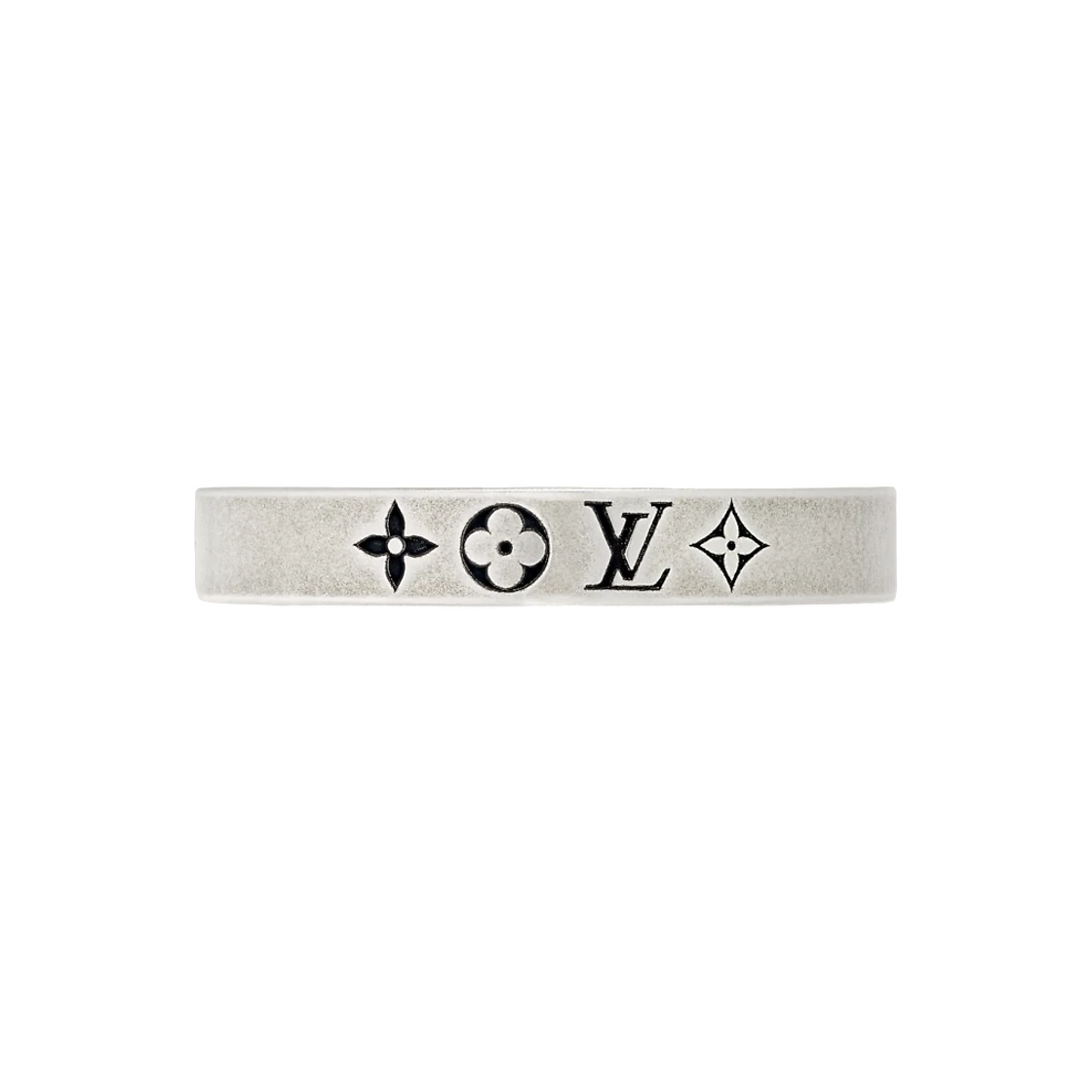 MA192L Louis Vuitton LV Tailor Band Ring Silver