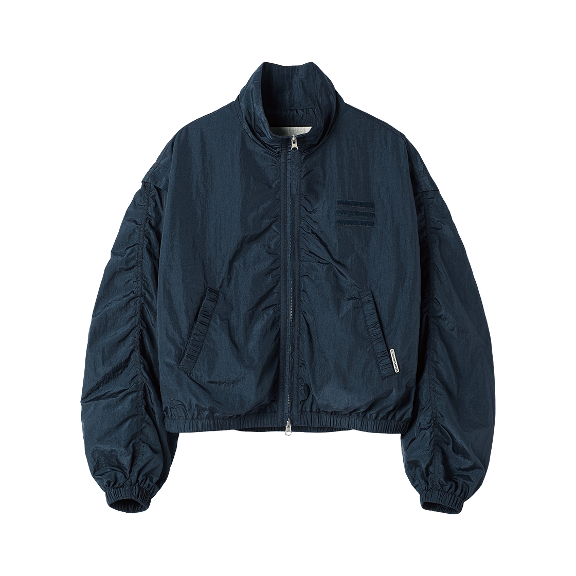 VH2GFFB964ANV Thevinylhouse Shirring Over Nylon Jacket Navy