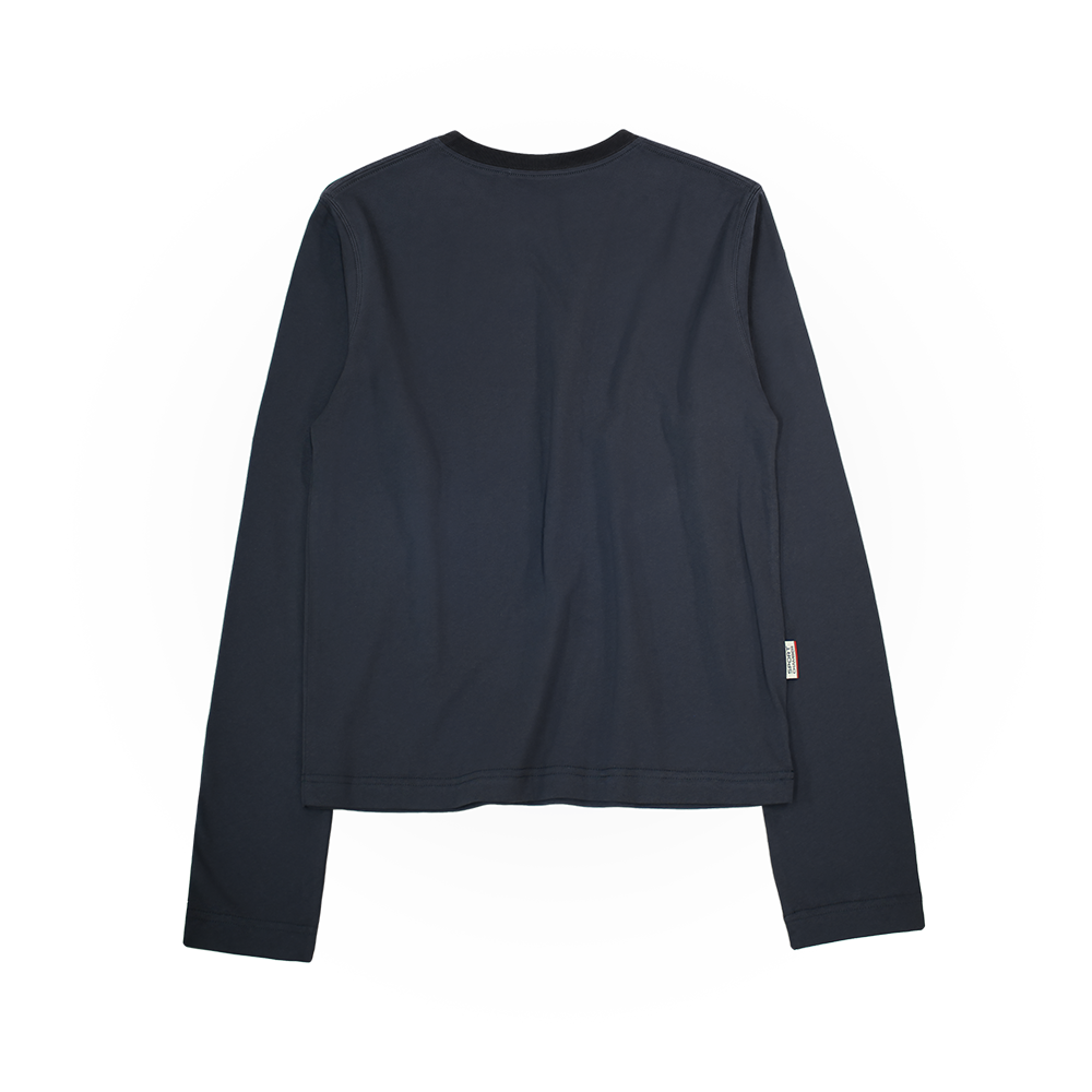 스포츠챔버 글리터 로고 티셔츠 블루이시 그레이(SPORT CHAMBER Glitter Logo T-Shirt Bluish Gray) - 2