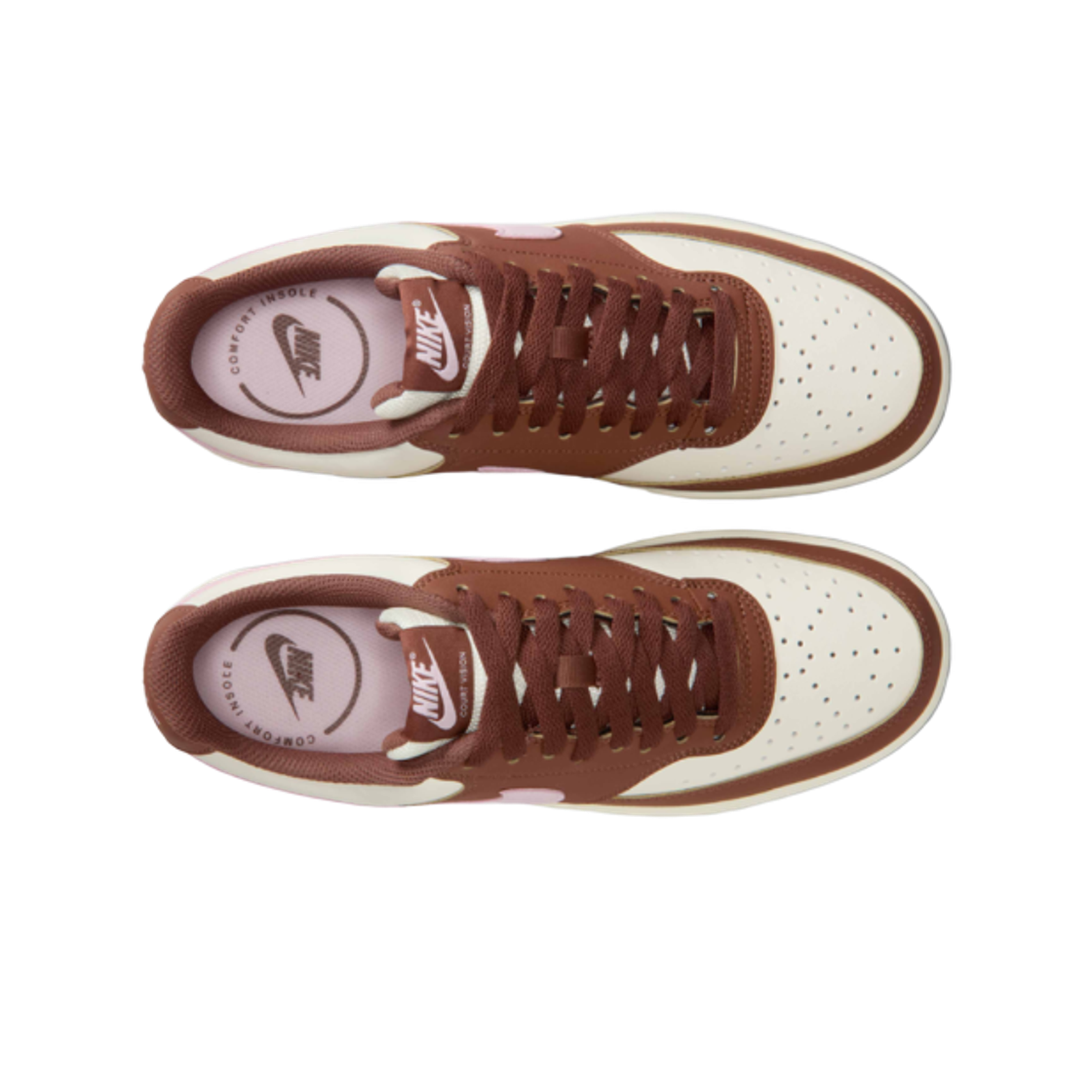 (W) 나이키 코트 비전 로우 소프트 펄 파우나 브라운((W) Nike Court Vision Low Soft Pearl Fauna Brown) - 2