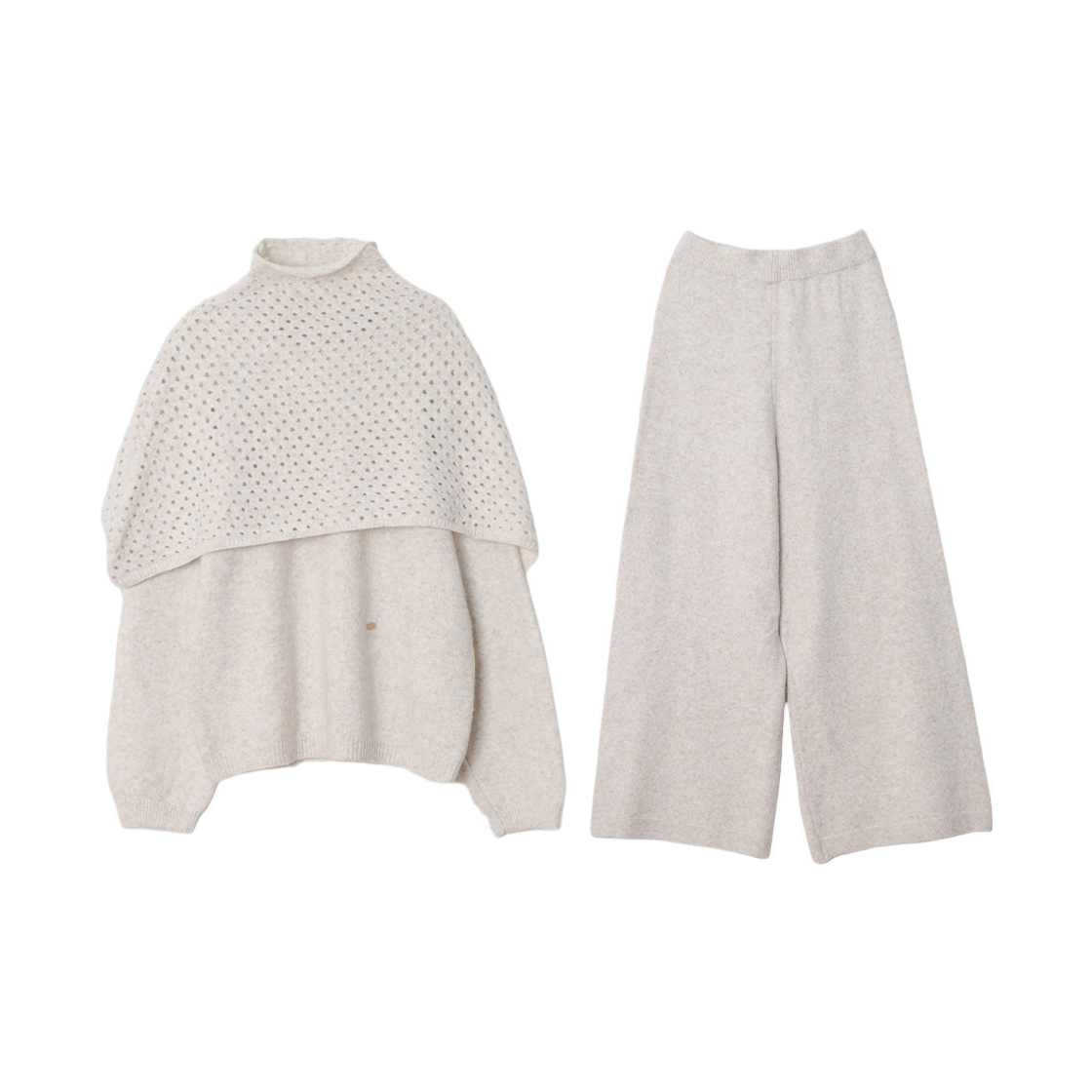 메종르하르 플로팅 니트 SET (라운드니트+팬츠+넥워머) 4color(maisonlehar Floating Knit Set (Roundknit+Pants+Neckwarmer) 4color) - 1