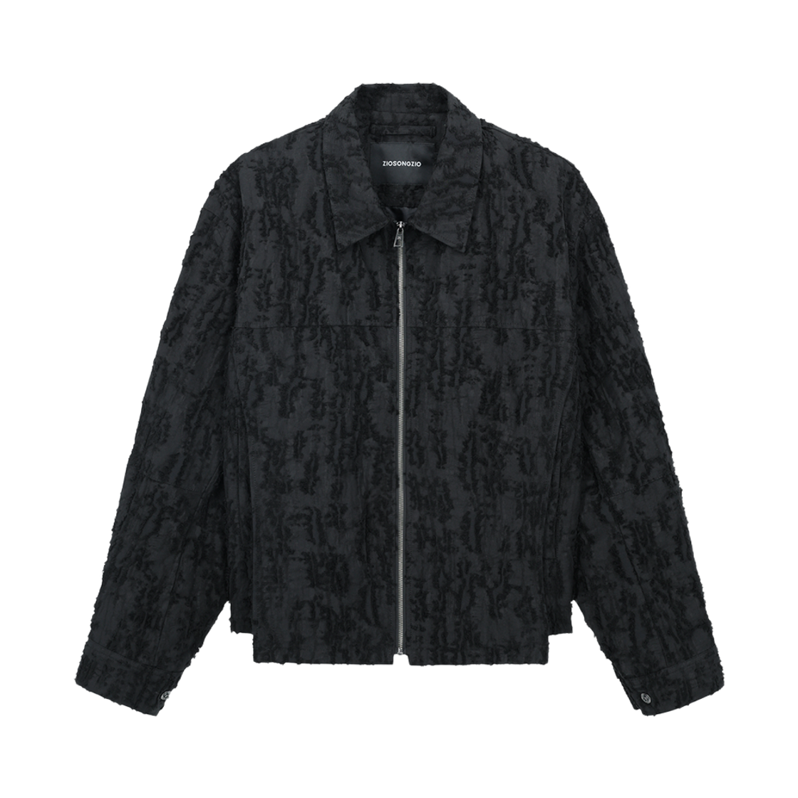 지오송지오 디스트로이드 자카드 트러커 블랙 ZI5JP521BK(ZIOSONGZIO Destroyed Jacquard Trucker Black)
