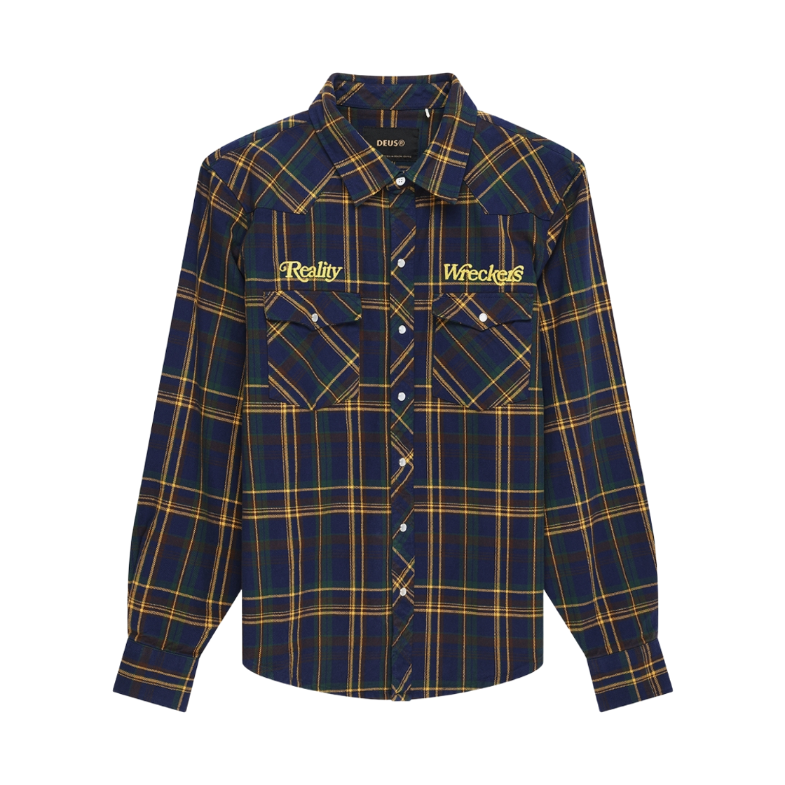 D263USH314135 [6% 적립] Deus Ex Machina Reality Wreckers Check Shirt Blue Check