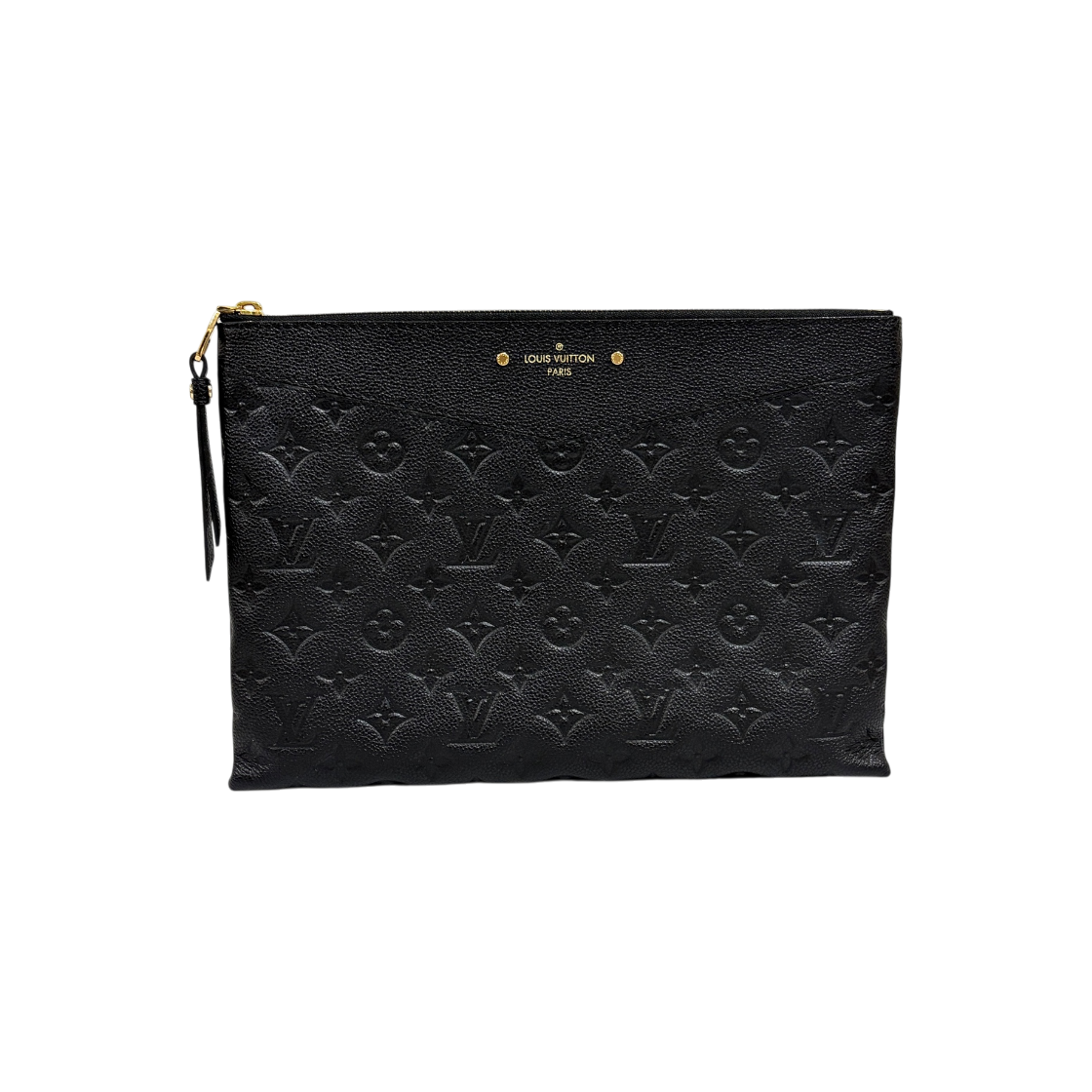ITU5AFOOAEF3 Louis Vuitton Monogram Empreinte Clutch Bag Black