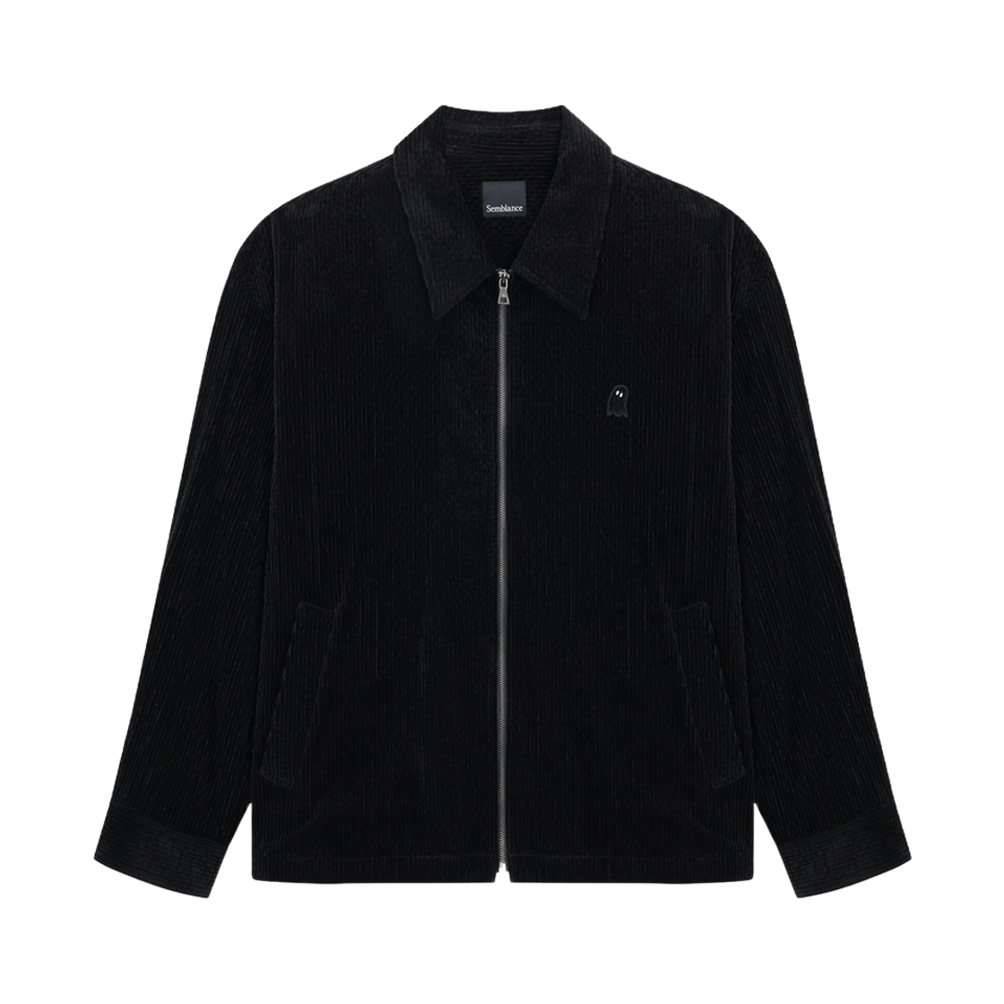 지오송지오 셈블런스 코듀로이 집업 셔츠 블랙 ZI5SH808BK(ZIOSONGZIO SEMBLANCE Corduroy Zip Up Shirt Black)