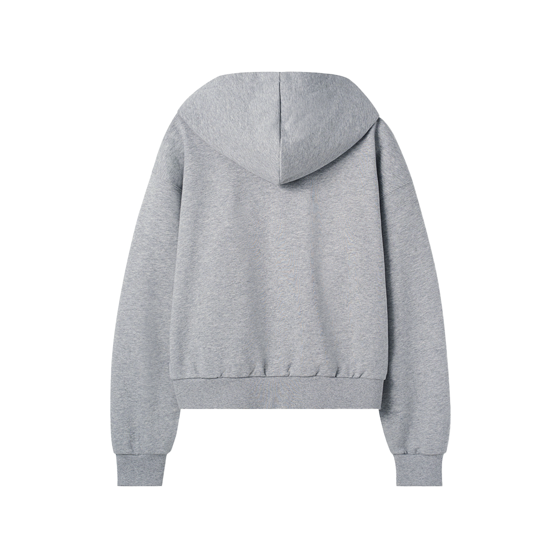 시메트릭 퍼센트 로고 집업 후디 멜란지 그레이(symmetric percent Logo Zip-up Hoodie Melange Grey) - 2