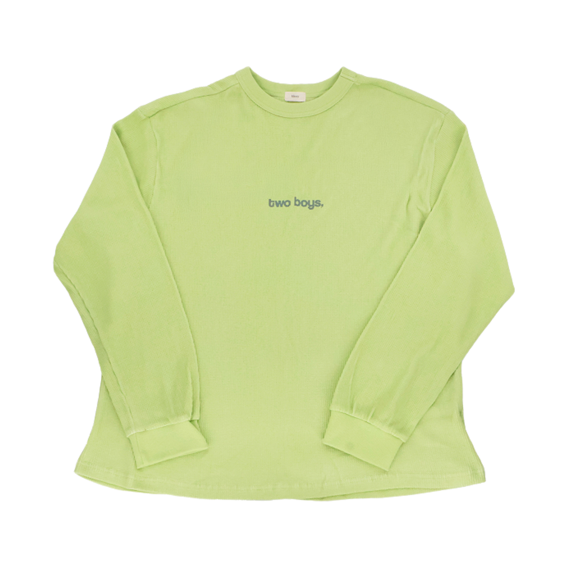 26FW51974 Kikozy Duo Waffle T-shirt_Lime