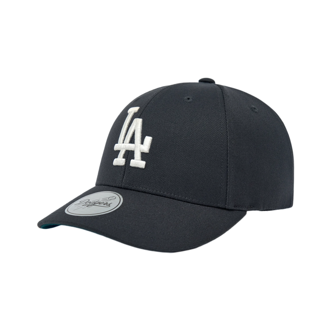 3ACPV216N-07CGD MLB Signature Cursive Structured Ball Cap LA Dodgers Dark Grey