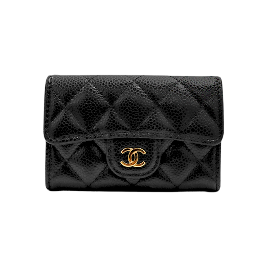ITPIHPHW755D Chanel Black Caviar Card Wallet