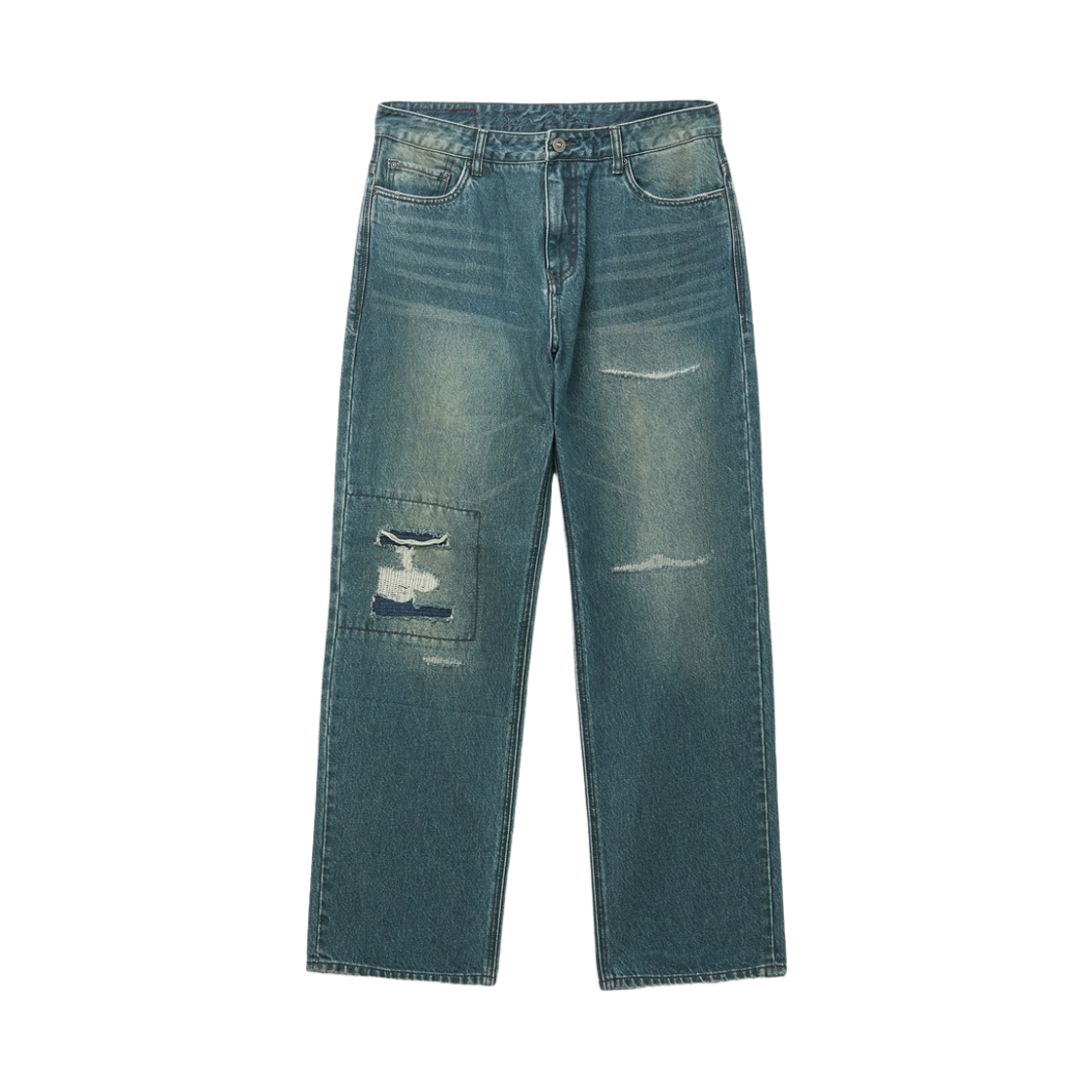 SAPDW26421INX Series Damaged Wide Denim Pants Indigo
