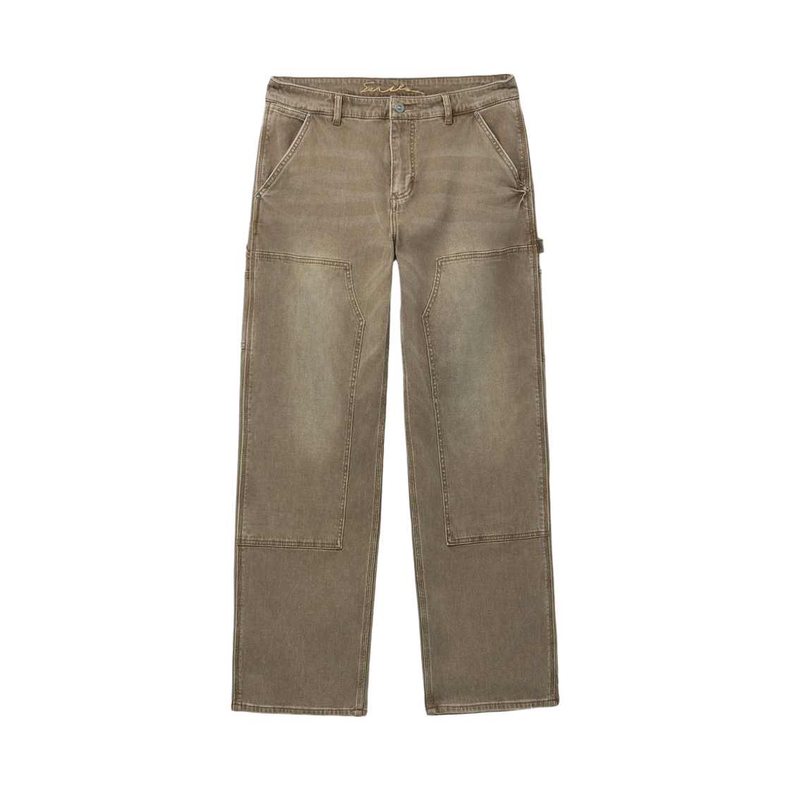 SAPDW26411BRX Series Dyed Carpenter Wide Denim Pants Brown