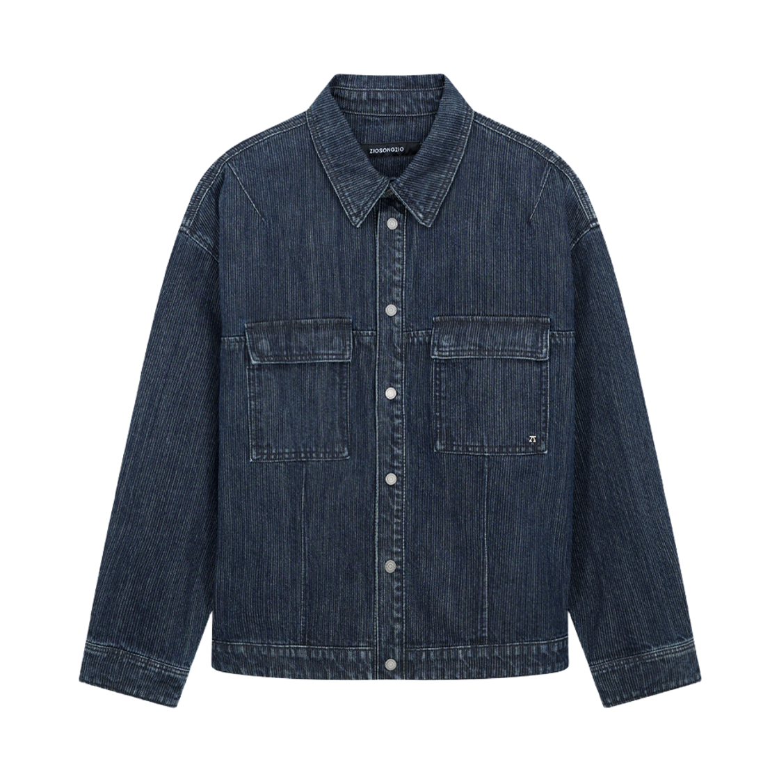 지오송지오 코듀로이 트러커 데님 셔츠 네이비 ZI5SH557NY(ZIOSONGZIO Corduroy Trucker Denim Shirt Navy)