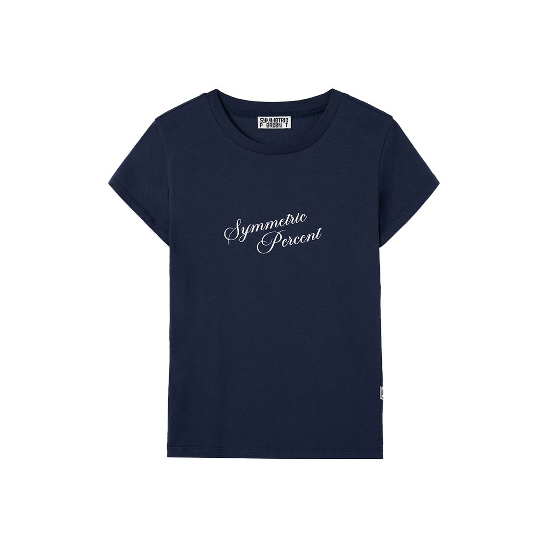 SW2F2TO18NV symmetric percent Logo Lettering TS Navy