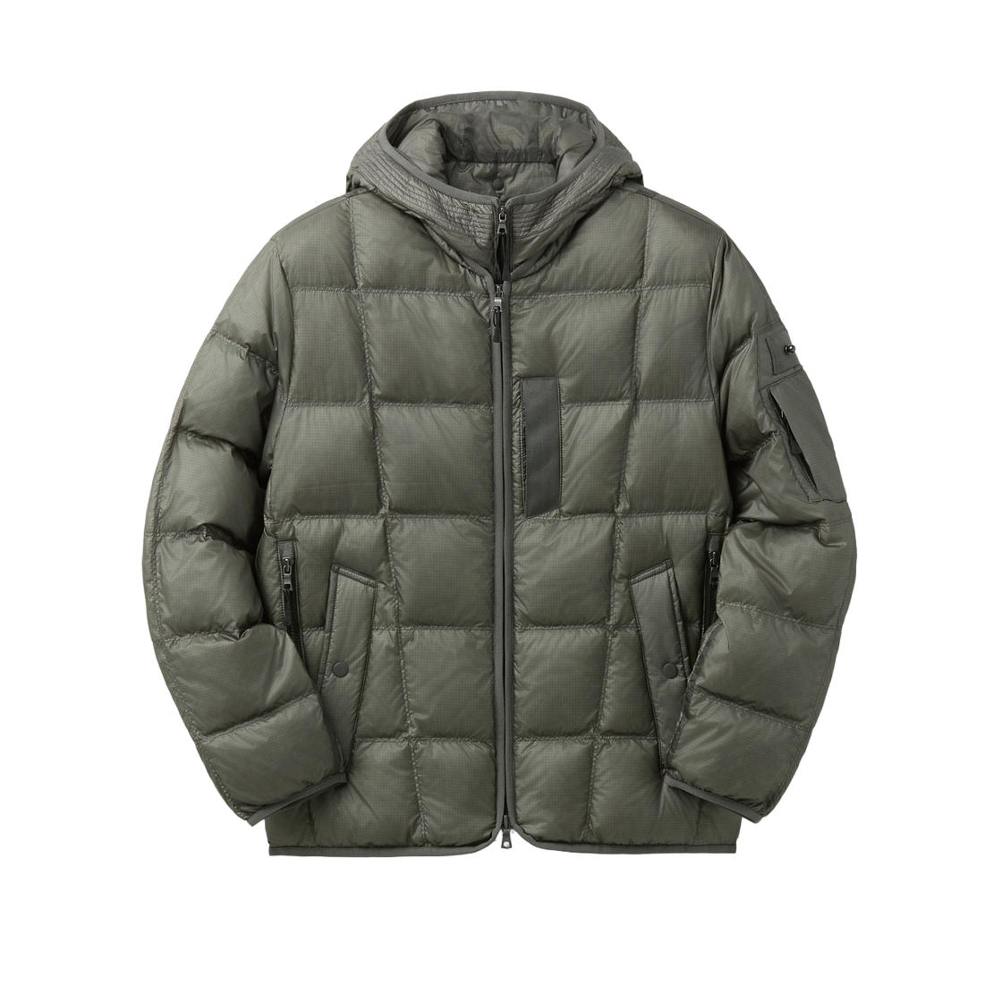 시리즈 빌트인 후드 경량 다운 점퍼 그레이(Series Built-In Hood Lightweight Down Jumper Gray) - 1