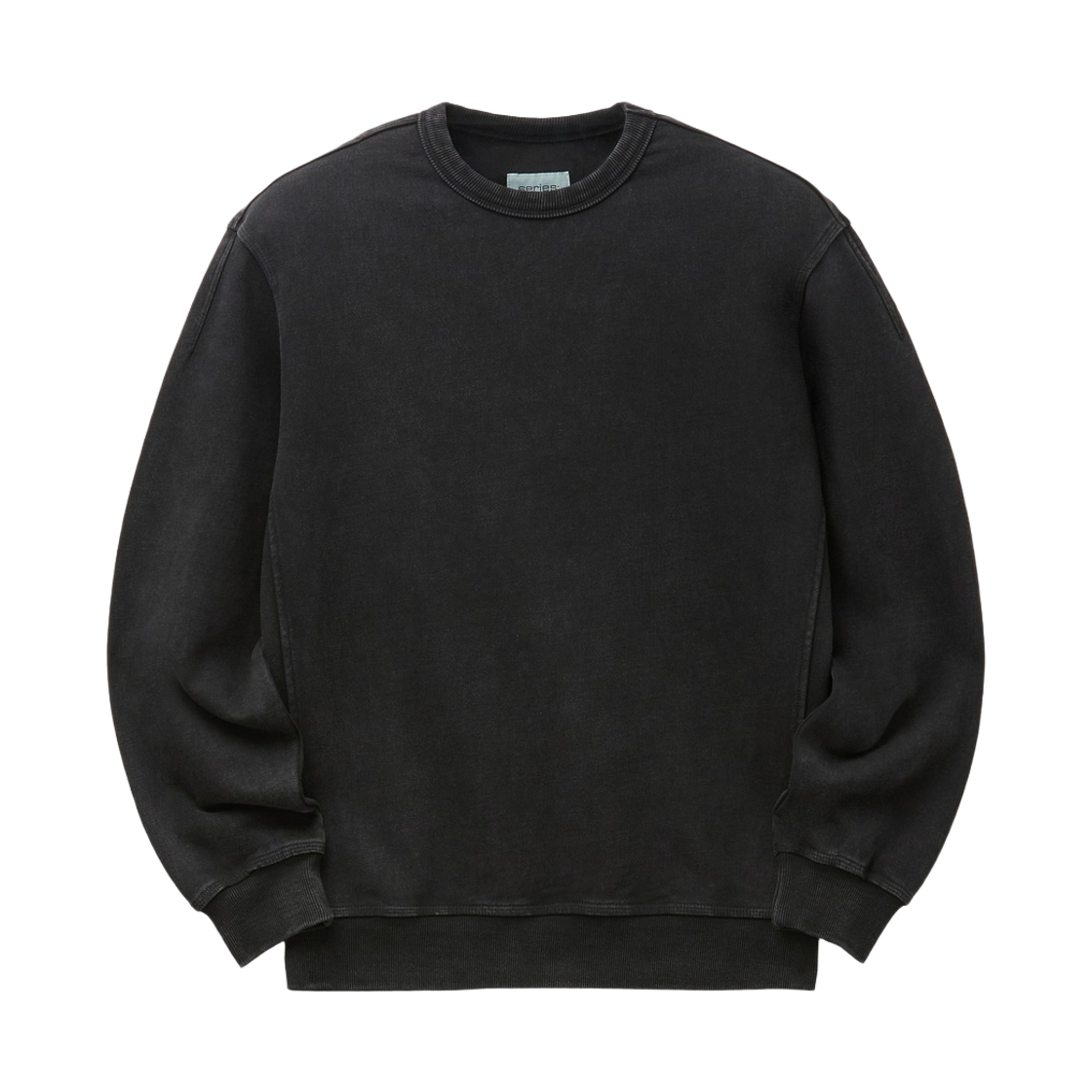 SATAW26601CHD Series Set Up Washed Back Logo Sweatshirt Dark Charcoal