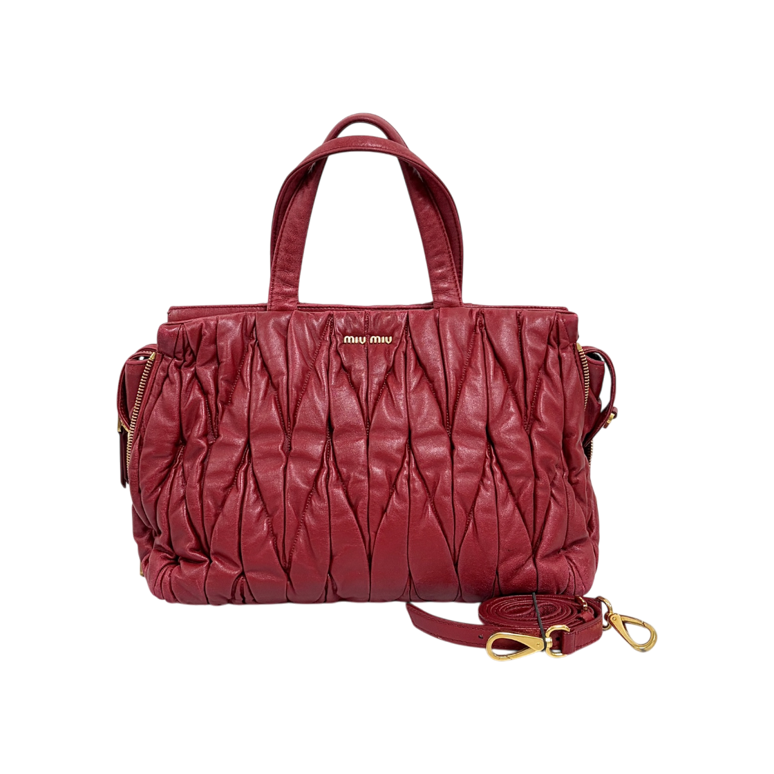 ITQDPMFHROK6 Miu Miu Matelasse Tote Bag