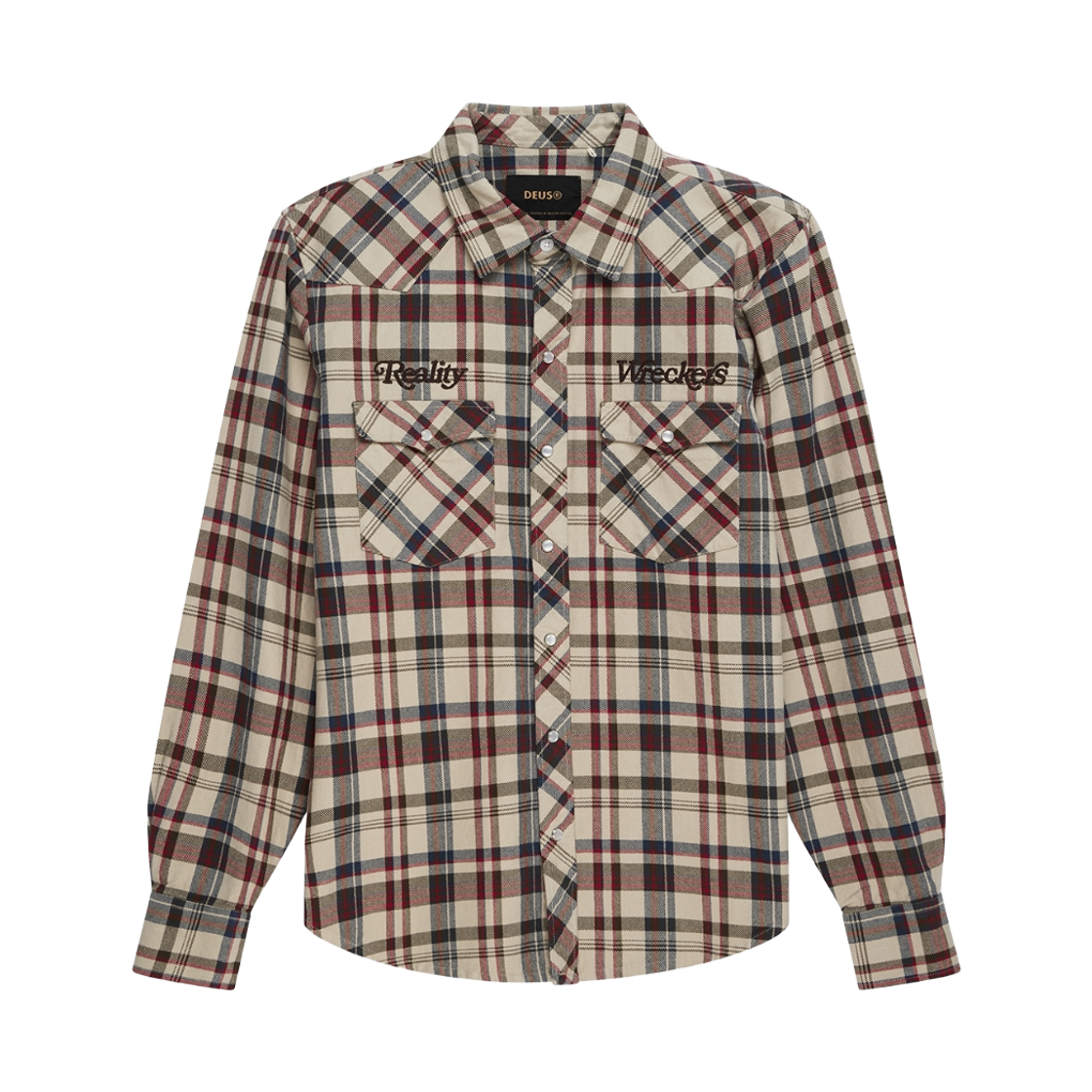 D263USH314012 [6% 적립] Deus Ex Machina Reality Wreckers Check Shirt Ivory