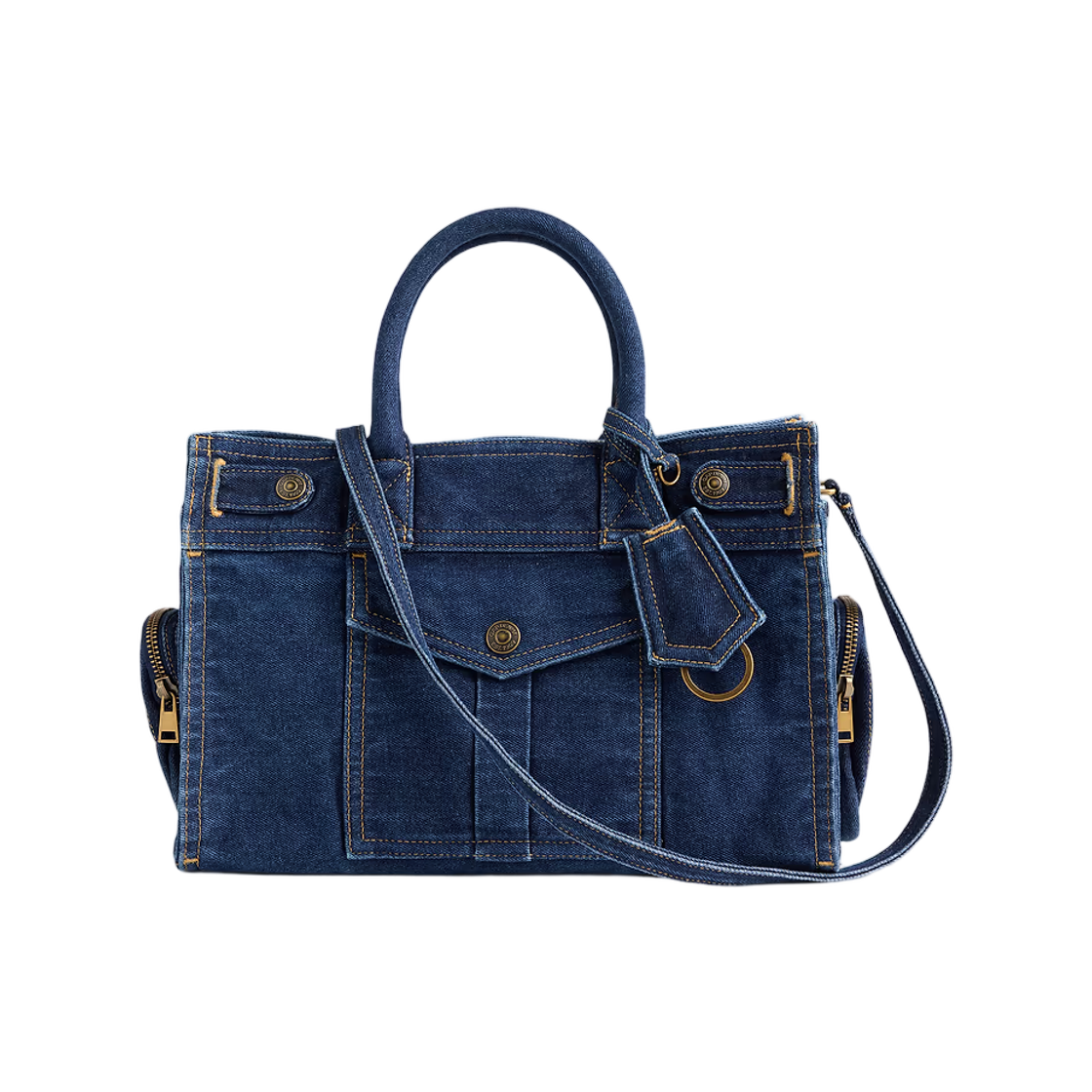 갭 데님 파이브 포켓 사첼 다크 워시(Gap Denim Five Pocket Satchel Dark Wash) - 1