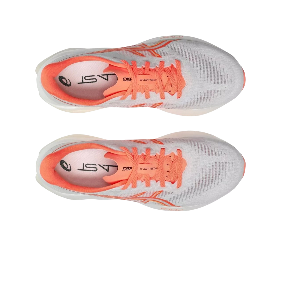 (W) 아식스 소닉블라스트 2 화이트 썬 코랄 - B 스탠다드((W) Asics Sonicblast 2 White Sun Coral - B Standard) - 2