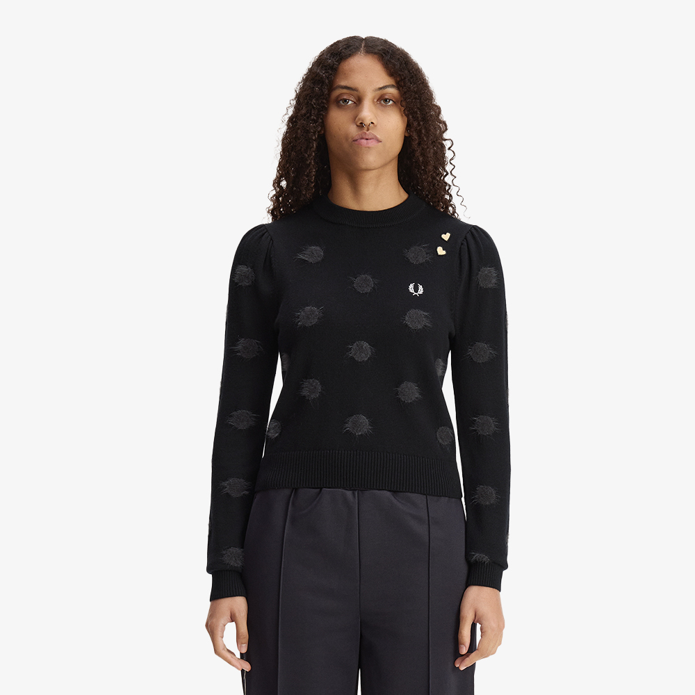 프레드페리 x 에이미 와인하우스 폴카 도트 니트 블랙(Fred Perry x Amy Polka Dot Knit Black) - 3