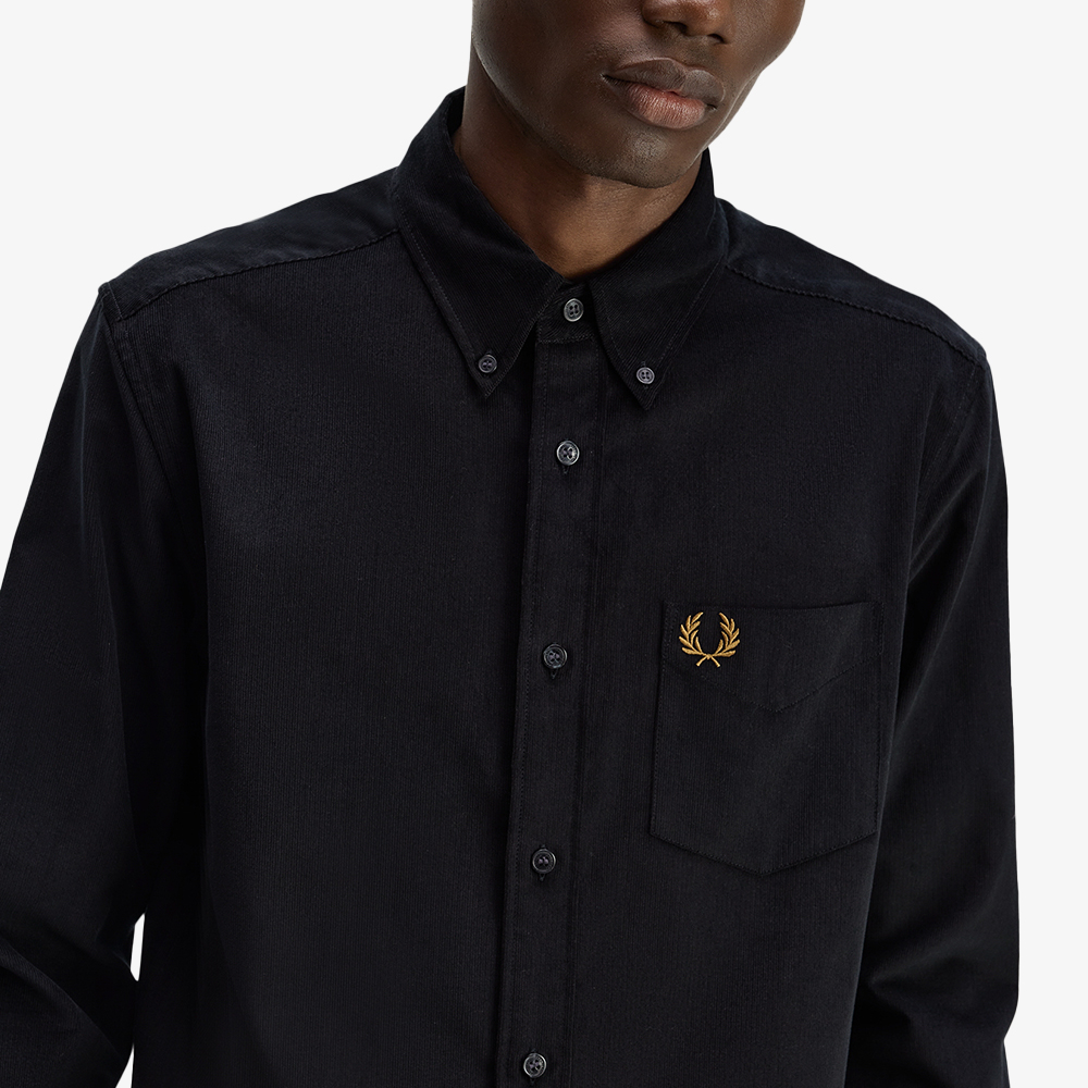 프레드페리 니들 코듀로이 셔츠 블랙(Fred Perry Needle Cord Shirt Black) - 5