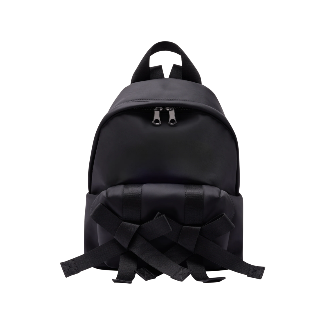 BAG179TB-0761 Simone Rocha Beaded Utility Bow Backpack Black Pearl