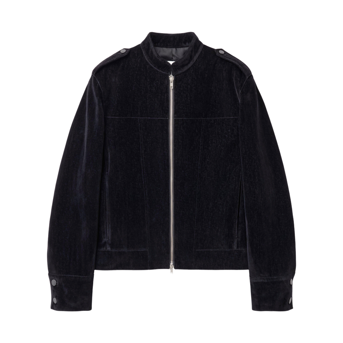 알렌느 빅터 벨벳 데님 자켓 블랙(Haleine Victor Velvet Denim Jacket Black (Xj307))